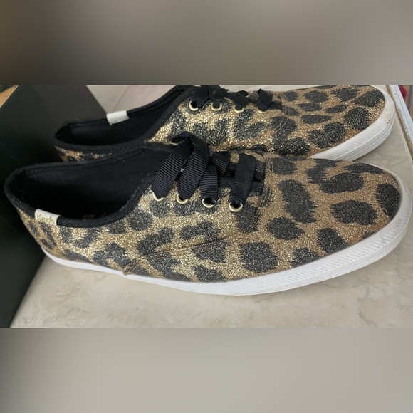 Keds X Kate Spade Glitter Cheetah Sneakers - Picture 6 of 6